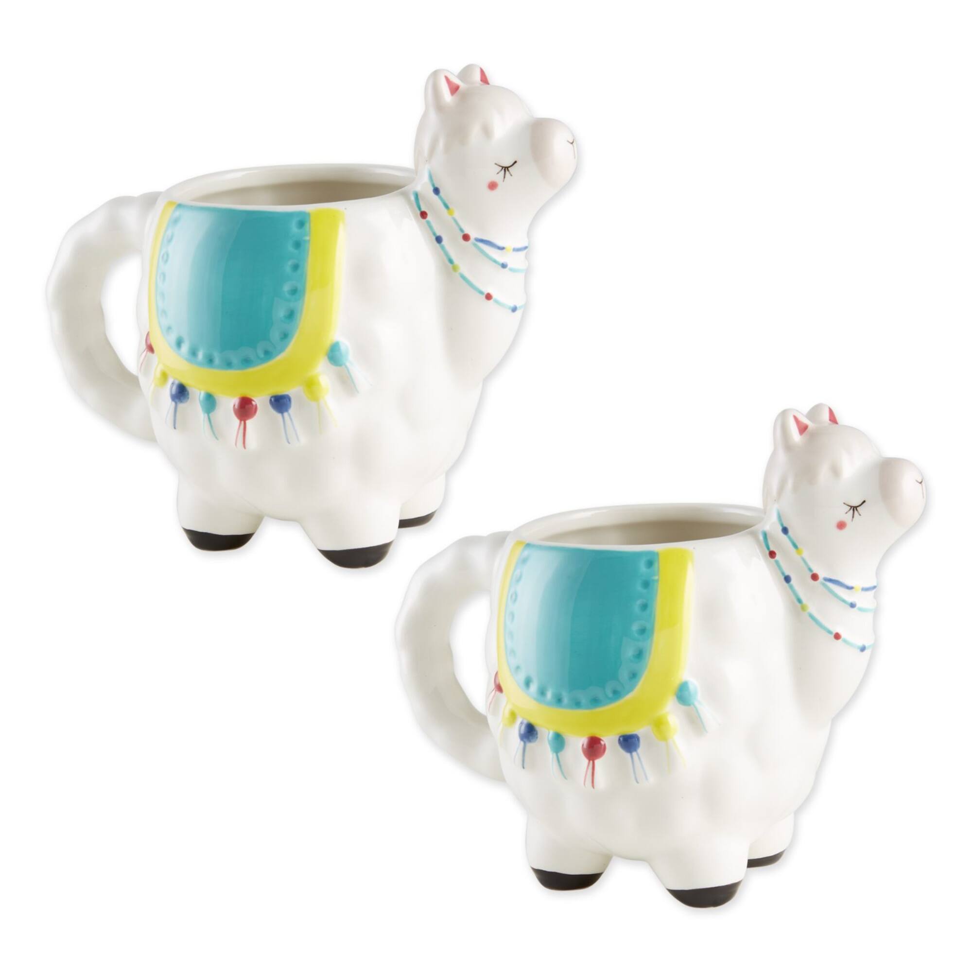 DII® Llama Ceramic Mugs, 2ct.